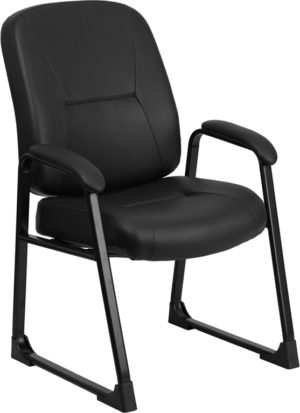 Buy Executive Guest Office Chair Black Leather Side Chair near  Winter Park at Capital Office Furniture