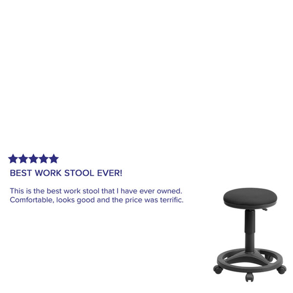 Shop for Black Fabric Stool w/Foot Ringw/ Pre-Assembled Control in  Orlando at Capital Office Furniture