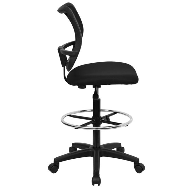 Nice Mid-Back Mesh Drafting Chair Built-In Lumbar Support office chairs near  Kissimmee at Capital Office Furniture