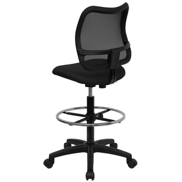 Shop for Black Mesh Draft Chairw/ Curved Ventilated Black Mesh Back near  Winter Park at Capital Office Furniture