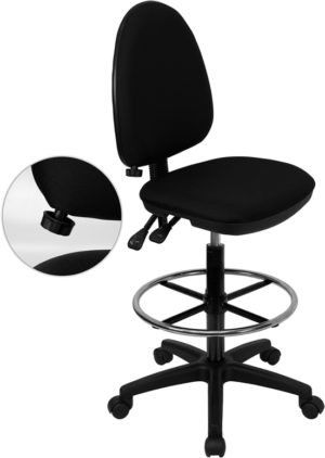 Buy Contemporary Draft Stool Black Fabric Draft Chair near  Lake Buena Vista at Capital Office Furniture