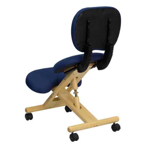 Shop for Navy Mobile Kneeler Reclinew/ Reclining Back allows you to work sitting or lying down near  Daytona Beach at Capital Office Furniture
