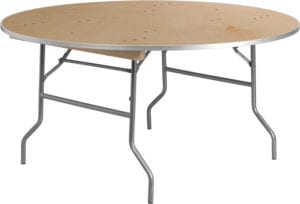 Buy Ready To Use Banquet Table 60RND Wood Fold Table-Met Edge near  Bay Lake at Capital Office Furniture