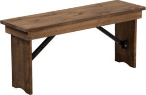 Buy Rustic Style 40"x12" Folding Farm Bench near  Kissimmee at Capital Office Furniture