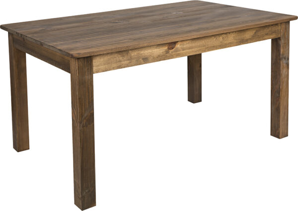 Find Antique Rustic Stained Finish restaurant tables near  Casselberry at Capital Office Furniture