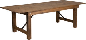 Buy Rustic Style 8'x40" Folding Farm Table near  Daytona Beach at Capital Office Furniture