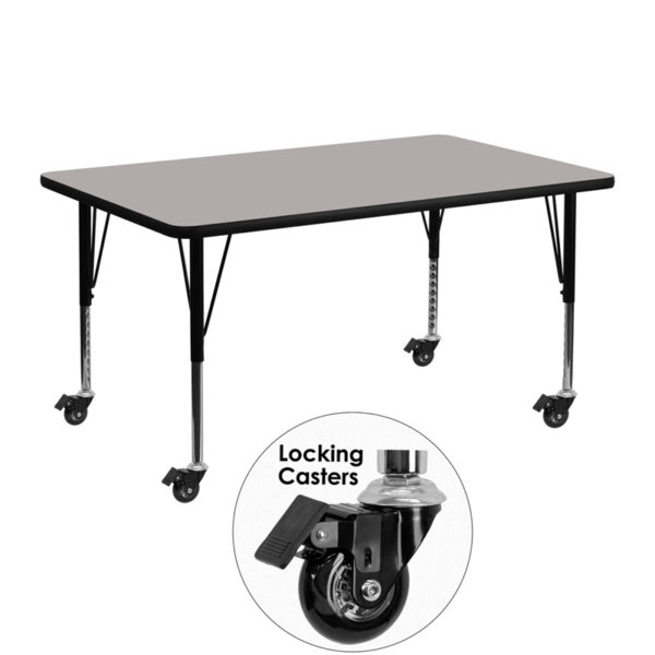 Buy Popular Rectangular Activity Table 24x48 REC Grey Activity Table near  Altamonte Springs at Capital Office Furniture