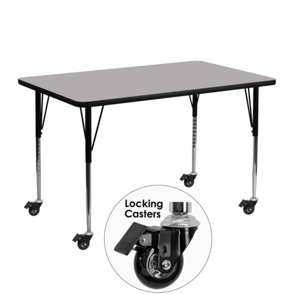 Buy Popular Rectangular Activity Table 24x48 REC Grey Activity Table near  Winter Springs at Capital Office Furniture