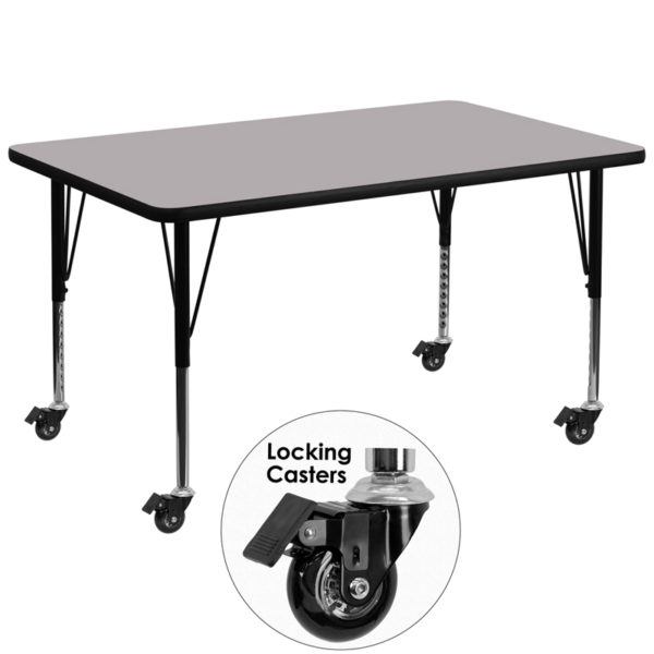 Buy Popular Rectangular Activity Table 24x48 REC Grey Activity Table near  Clermont at Capital Office Furniture