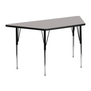 Buy Collaborative Trapezoid Activity Table 25x45 TRAP Grey Activity Table in  Orlando at Capital Office Furniture