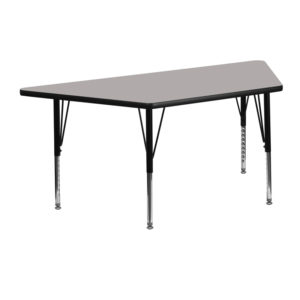 Buy Collaborative Trapezoid Activity Table 25x45 TRAP Grey Activity Table in  Orlando at Capital Office Furniture