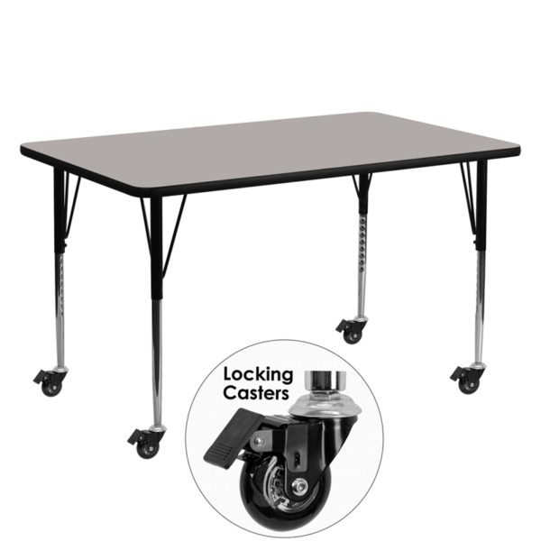 Buy Popular Rectangular Activity Table 24x60 REC Grey Activity Table near  Casselberry at Capital Office Furniture