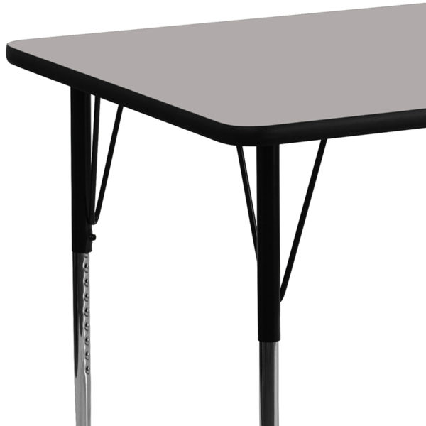 New activity tables in gray w/ Black Powder Coated Upper Legs and Chrome Lower Legs at Capital Office Furniture near  Saint Cloud at Capital Office Furniture