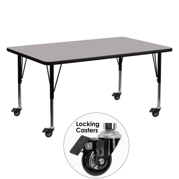 Buy Popular Rectangular Activity Table 24x60 REC Grey Activity Table near  Casselberry at Capital Office Furniture