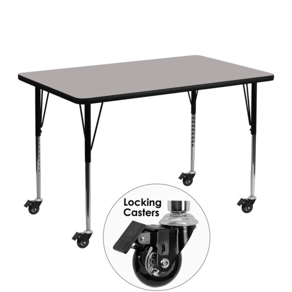 Buy Popular Rectangular Activity Table 30x48 REC Grey Activity Table near  Windermere at Capital Office Furniture