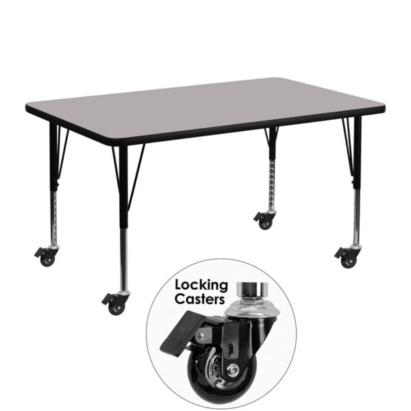 Buy Popular Rectangular Activity Table 30x48 REC Grey Activity Table near  Altamonte Springs at Capital Office Furniture