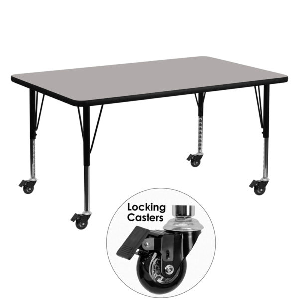 Buy Popular Rectangular Activity Table 30x60 REC Grey Activity Table near  Altamonte Springs at Capital Office Furniture