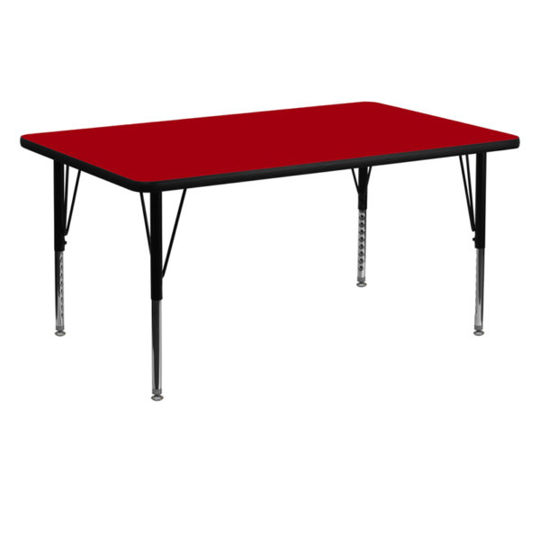 Buy Popular Rectangular Activity Table 30x60 REC Red Activity Table near  Lake Buena Vista at Capital Office Furniture