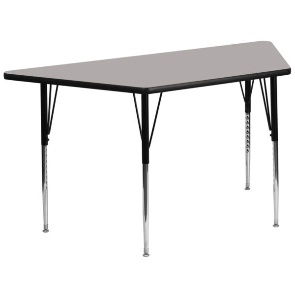 Buy Collaborative Trapezoid Activity Table 30x57 TRAP Grey Activity Table near  Bay Lake at Capital Office Furniture