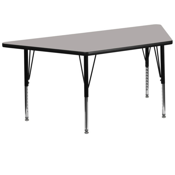 Buy Collaborative Trapezoid Activity Table 30x57 TRAP Grey Activity Table near  Leesburg at Capital Office Furniture