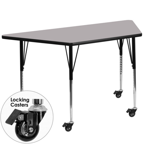 Buy Collaborative Trapezoid Activity Table 30x57 TRAP Grey Activity Table near  Winter Springs at Capital Office Furniture