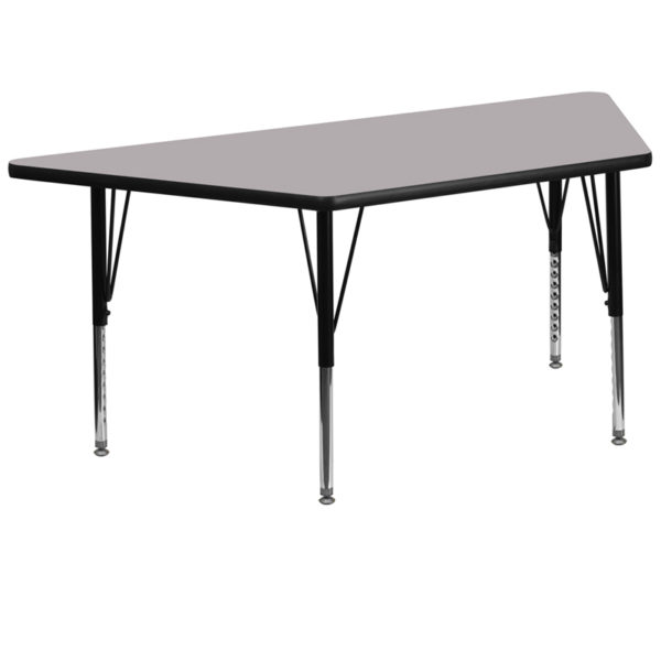 Buy Collaborative Trapezoid Activity Table 30x57 TRAP Grey Activity Table near  Saint Cloud at Capital Office Furniture