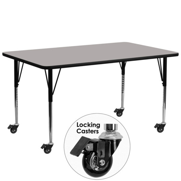 Buy Popular Rectangular Activity Table 30x72 REC Grey Activity Table near  Windermere at Capital Office Furniture