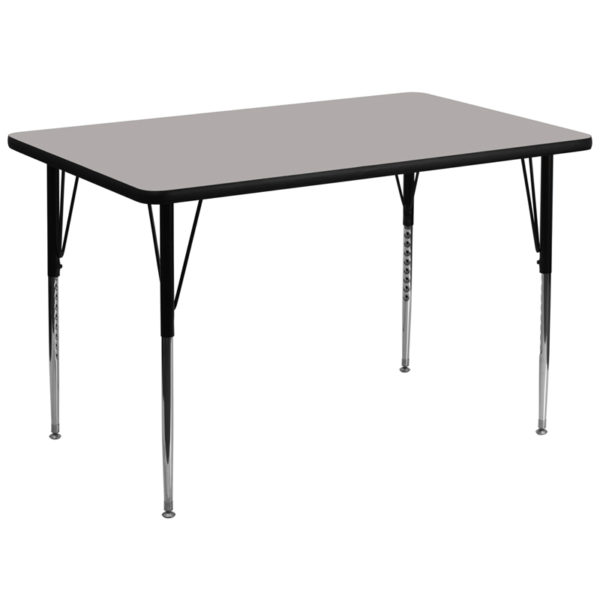 Buy Popular Rectangular Activity Table 36x72 REC Grey Activity Table near  Sanford at Capital Office Furniture