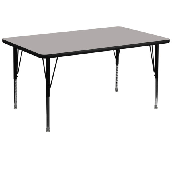 Buy Popular Rectangular Activity Table 36x72 REC Grey Activity Table near  Kissimmee at Capital Office Furniture