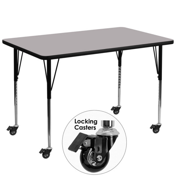 Buy Popular Rectangular Activity Table 36x72 REC Grey Activity Table near  Altamonte Springs at Capital Office Furniture