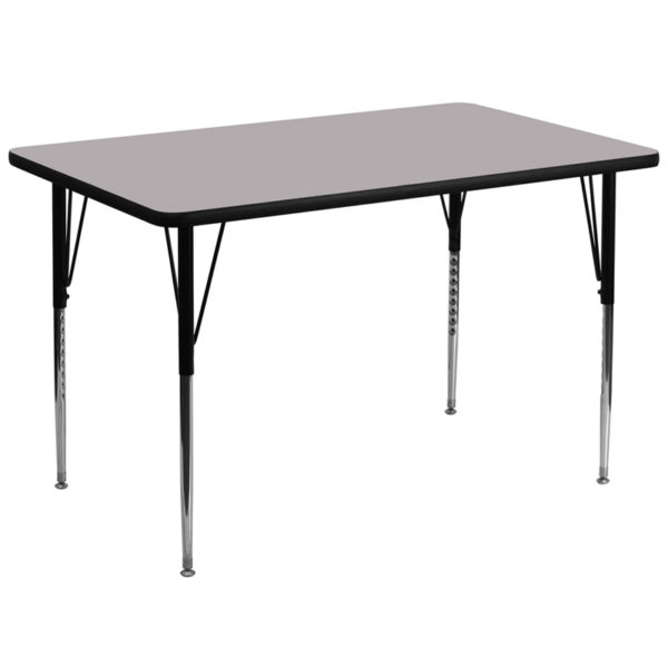 Buy Popular Rectangular Activity Table 36x72 REC Grey Activity Table near  Leesburg at Capital Office Furniture