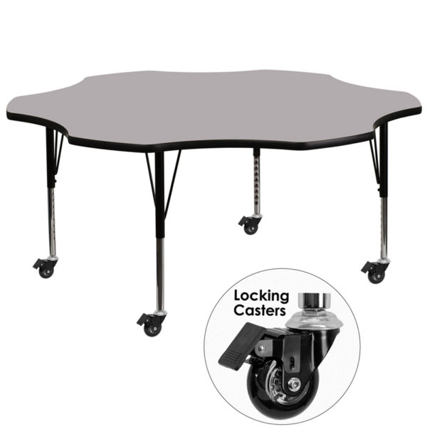 Buy Flower Shaped Activity Table 60 FLWR Grey Activity Table near  Casselberry at Capital Office Furniture