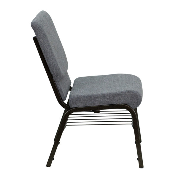 Nice HERCULES Series 18.5in.W Church Chair in Fabric w/ Book Rack - Vein Frame Book Pouch on Back church stack chairs near  Lake Buena Vista at Capital Office Furniture