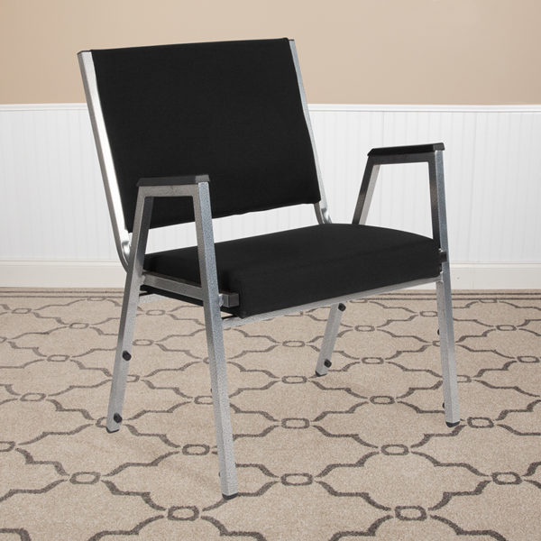 Buy Medical Waiting Room Chair with Arms Black Fabric Bariatric Chair near  Windermere at Capital Office Furniture