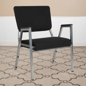 Buy Medical Waiting Room Chair with Arms Black Fabric Bariatric Chair near  Clermont at Capital Office Furniture