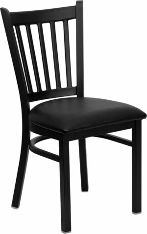 Buy Metal Dining Chair Black Vert Chair-Black Seat near  Daytona Beach