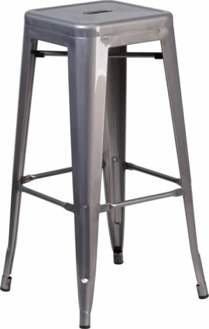 Buy Stackable Industrial Style Modern Stool 30" Clear No Back Metal Stool near  Lake Buena Vista