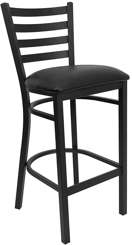 Buy Metal Dining Bar Stool Black Ladder Stool-Black Seat in  Orlando