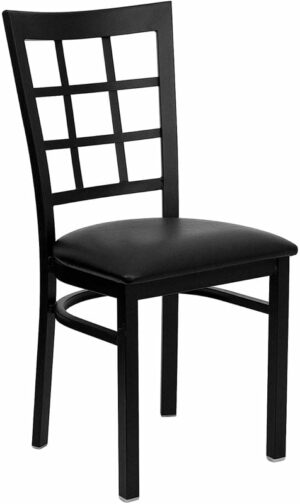 Buy Metal Dining Chair Black Window Chair-Black Seat near  Winter Garden