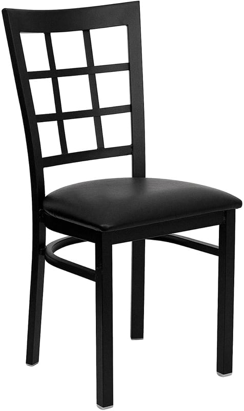 Buy Metal Dining Chair Black Window Chair-Black Seat near  Saint Cloud