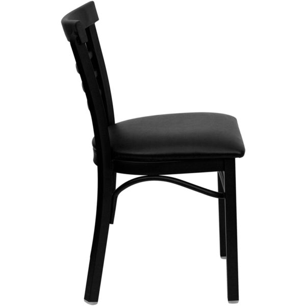 Shop for Black Ladder Chair-Black Seatw/ Ladder Back Design near  Leesburg