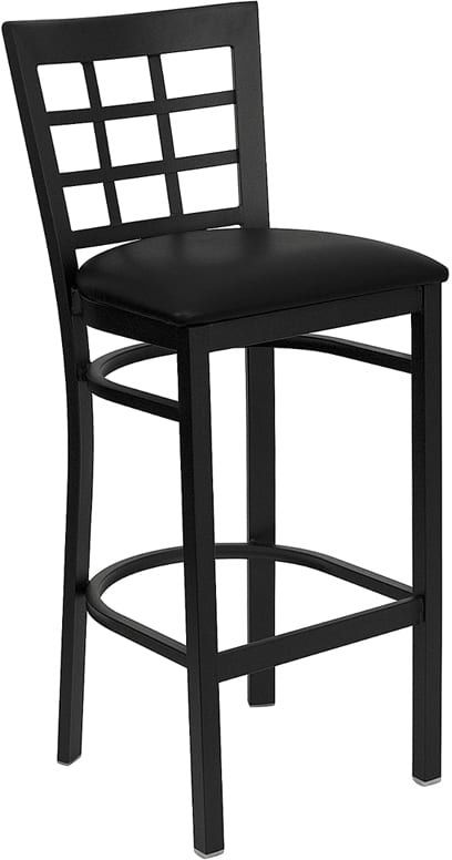 Buy Metal Dining Bar Stool Black Window Stool-Black Seat near  Sanford