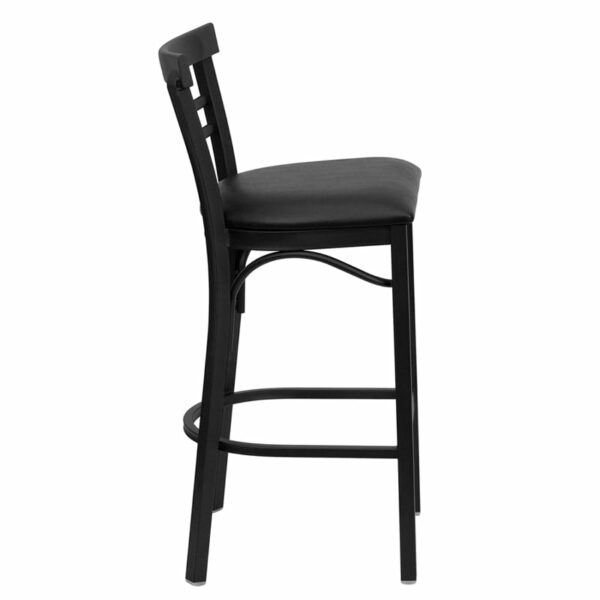 Shop for Black Ladder Stool-Black Seatw/ Ladder Back Design in  Orlando