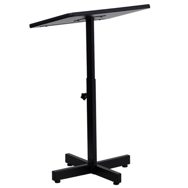 Nice Adjustable Height Metal Lectern in Mahogany Raised Metal Lip lecterns & podiums near  Casselberry at Capital Office Furniture