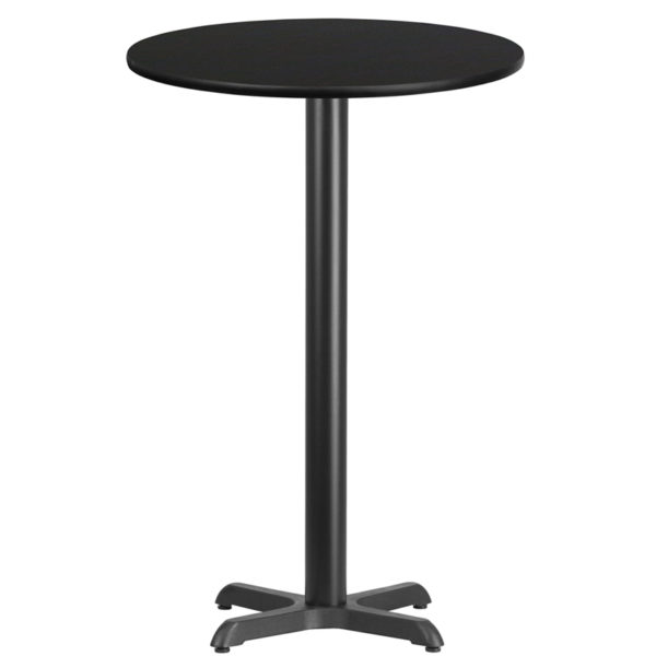 Buy Bar Height Hospitality Table 24RD Black Table-22x22 X-Base near  Oviedo