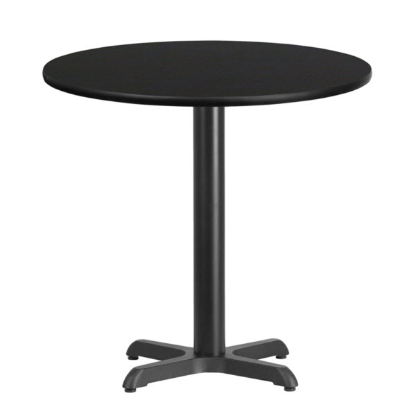 Buy Hospitality Table 30RD Black Table-22x22 X-Base near  Bay Lake