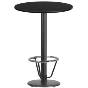 Buy Bar Height Hospitality Table 30RD Black Table-18RD Base in  Orlando
