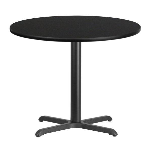 Buy Hospitality Table 36RD Black Table-30x30 X-Base near  Bay Lake
