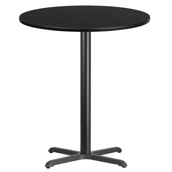 Buy Bar Height Hospitality Table 36RD Black Table-30x30 X-Base near  Daytona Beach