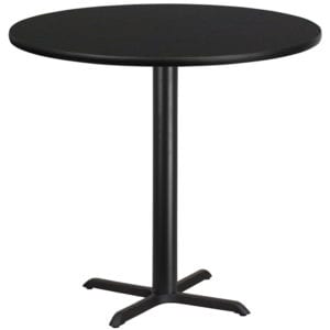 Buy Bar Height Hospitality Table 42RD Black Table-33x33 X-Base in  Orlando